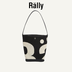 Image of พร้อมส่ง❗️แท้ 100%✨Rally The Bag/Rally Movement Black กระเป๋า กระเป๋าทรง Bucket Bag ทอลายโลโก้ กระเป๋า rally แท้